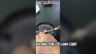 Lampada da prato a LED da 12 W con alloggiamento in alluminio pressofuso utilizzato in parchi e strade.