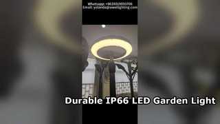 Luce da giardino alimentata dalla rete elettrica da 30W-100W IP66 impermeabile e IK10 con 5 anni di garanzia.'