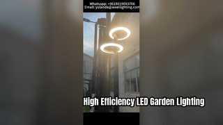 Luce da giardino a led a doppia testa 30W-60W IP66 IK10 con 160lm/w utilizzata nelle strade.
