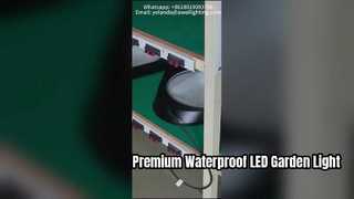 Luce da cortile a led impermeabile IP65 con 5 anni di garanzia utilizzata nei giardini.