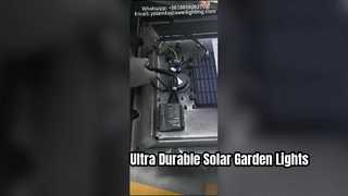 Luce solare da giardino in alluminio impermeabile IP66 e IK09 utilizzata nelle comunità.