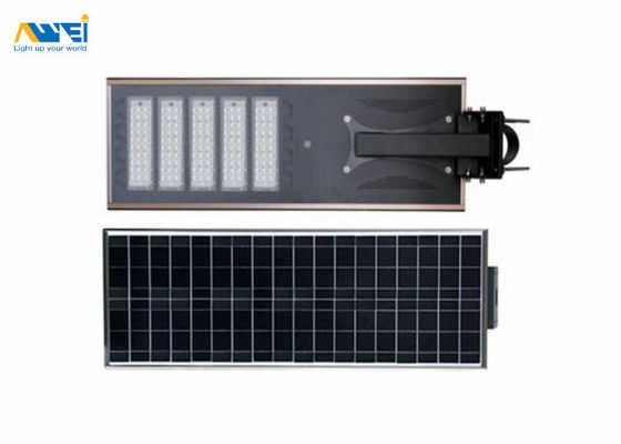 100W Lamparas Integrated Solar Street Light Illuminazione esterna 160lm/w 5 anni di garanzia impermeabile IP67 per strada e autostrada